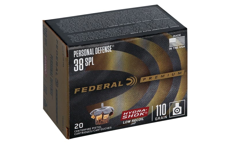 Federal Premium Personal Defense .38 Special 110 Grain Hydra-Shok