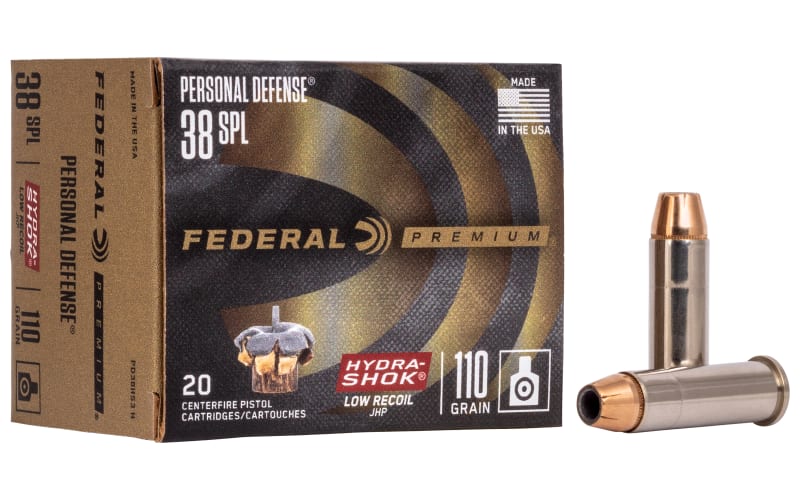 Federal Premium Personal Defense .38 Special 110 Grain Hydra-Shok