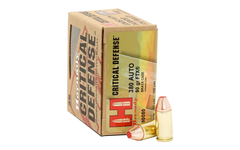 Hornady Critical Defense .380 Auto 90 Grain Handgun Ammo