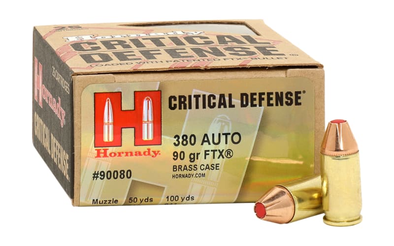Hornady Critical Defense .380 Auto 90 Grain Handgun Ammo
