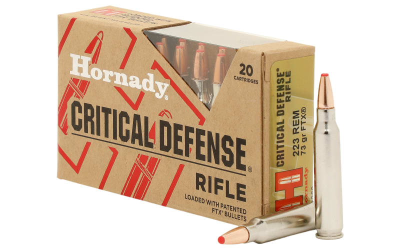 Hornady Critical Defense .223 Rem 73 Grain FTX Rifle Ammo | Bass