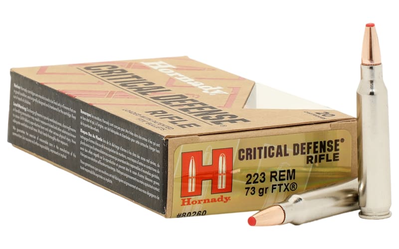 Hornady Critical Defense .223 Rem 73 Grain FTX Rifle Ammo | Bass