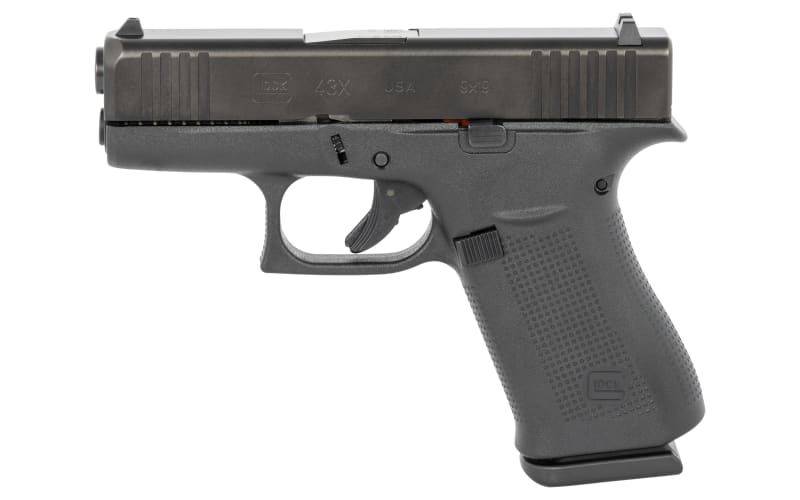 GLOCK G43X Semi-Auto Pistol - Black nDLC Slide