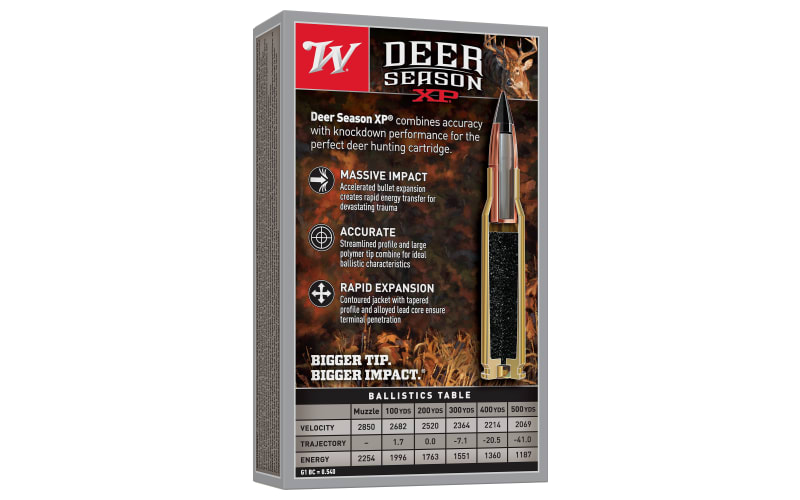 Winchester Deer Season XP 6.5 Creedmoor 125-Grain Rifle Ammunition - 20  Rounds