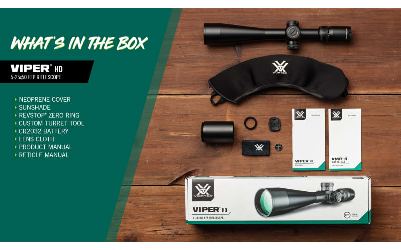 Vortex Viper HD FFP Rifle Scope with RevStop | Cabela's