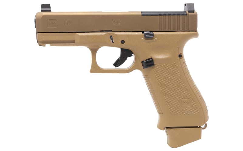 GLOCK 19X MOS Semi-Automatic Pistol with Suppressor-Height Sights