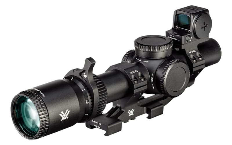 Vortex Venom Rifle Scope with Venom Red Dot and Sport Mount Bundle