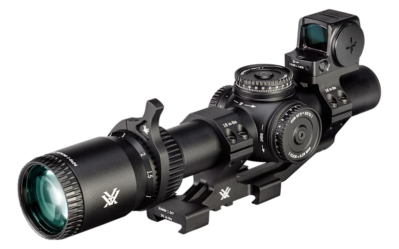 Vortex Venom Rifle Scope with Venom Red Dot and Sport Mount Bundle