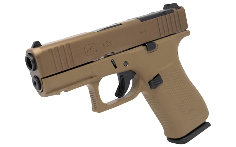 GLOCK 43X MOS Coyote Semi-Auto Pistol