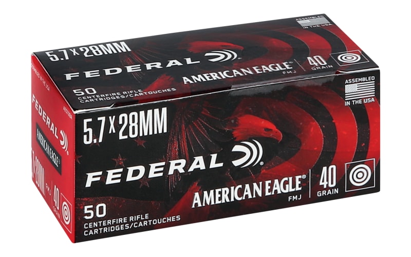 Federal American Eagle 5.7x28mm 40 Grain Full Metal Jacket