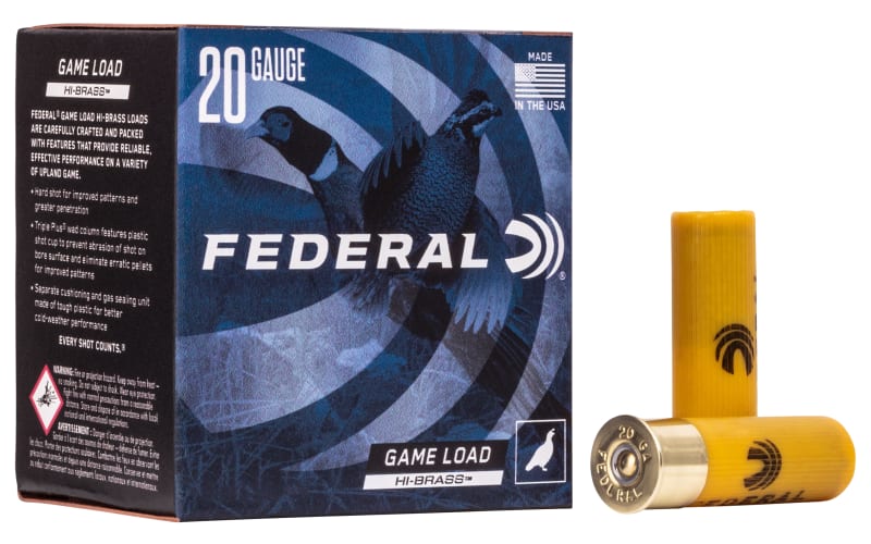 Federal Game-Shok Upland Hi-Brass 20-Ga. 2-3/4