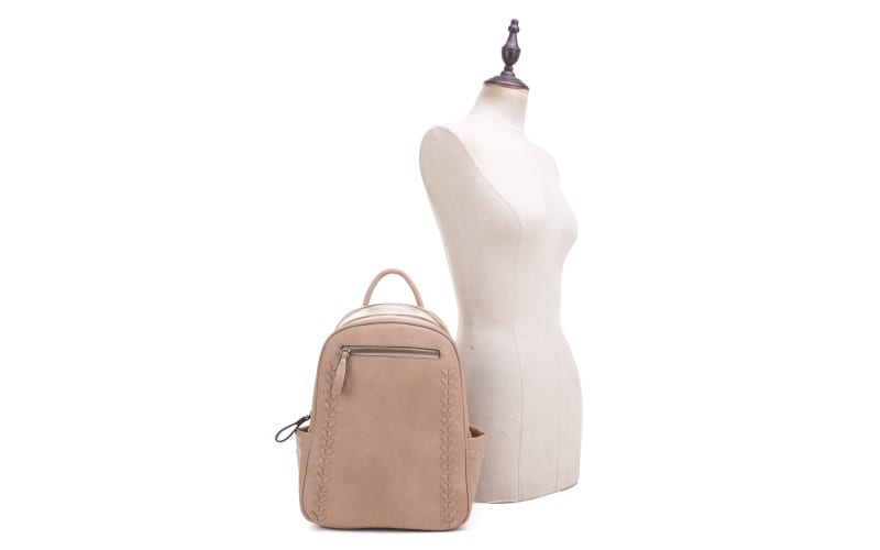 Jessie & James handbags Madison concealed carry backpack color TAUPE faux leathe Madison Concealed Carry Backpack Purse main image 3