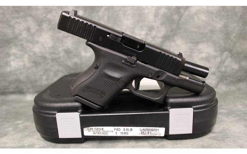 Glock 26 Gen 5 Semi-Automatic Pistol 9mm Luger 3.43 Barrel 10-Round