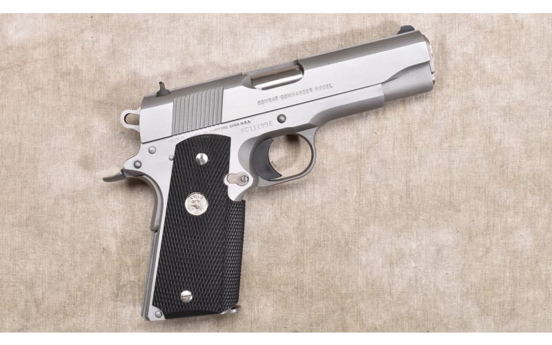 Colt Combat Commander Series 80 Satin Nickel For Sale