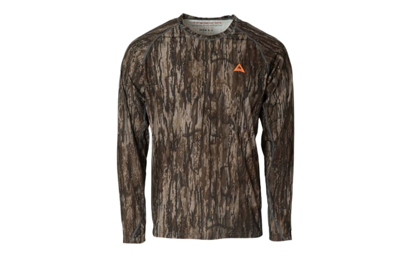 Realtree Edge Camo Chemise à manches longues en polyester pour extérieur, chasse, col rond