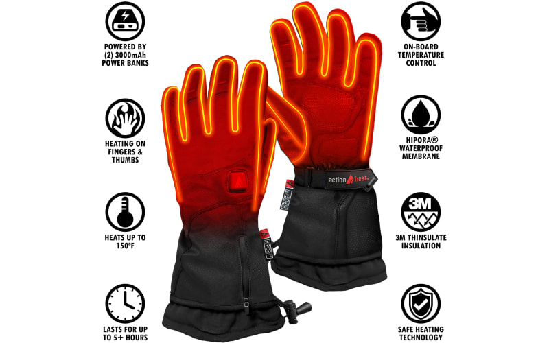 ActionHeat 5V Heated Premium Gloves - Men&s
