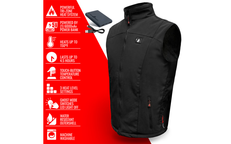 ActionHeat 5V Battery-Heated Vest for Men