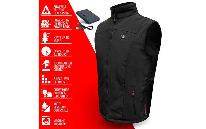 Heated Vest for Men and Women, USB Charging Heating for 8 Hours, Heated  Jacket for Outdoor Work, Fishing (NO Battery) –