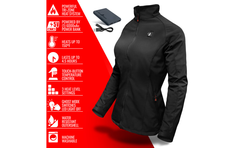 ActionHeat 5V Battery Heated Jacket for Ladies