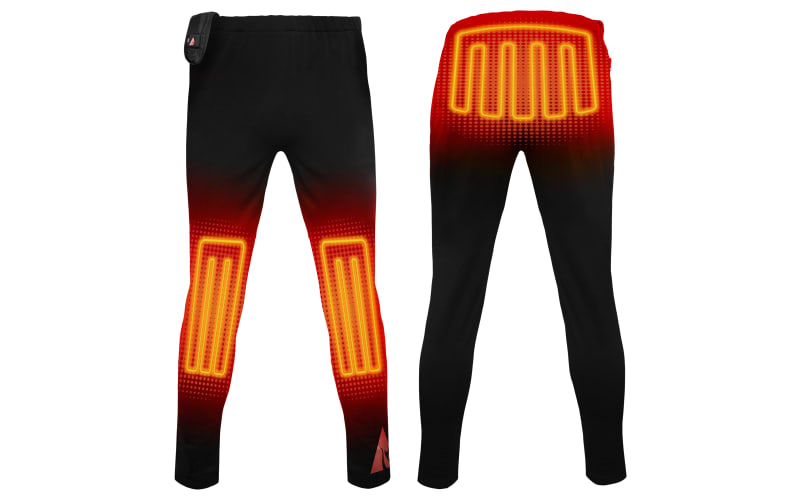 Heated pants, thermal pants, heated leggings, women's thermal underwear  pants, washable heated leggings, 3 temperature levels, comfortable electric  USB heated pants for hiking, camping ( Color : Black : : Fashion