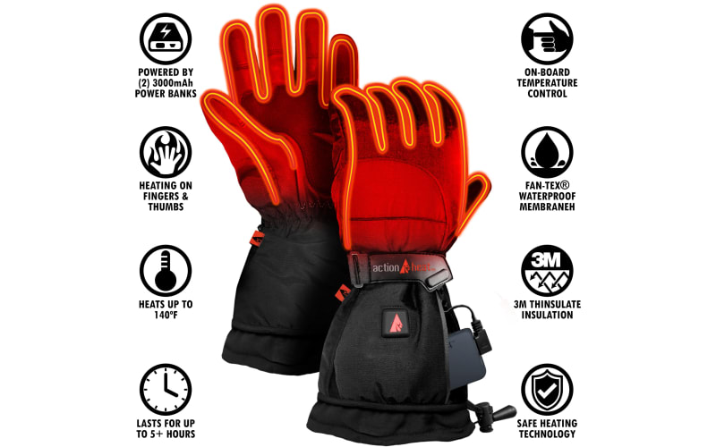 Bass pro shop heated gloves best sale