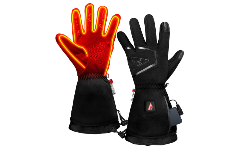 ActionHeat 5V Plush-Softshell Heated Gloves for Men