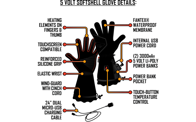 ACC.EXPO Heated Gloves - Waterproof