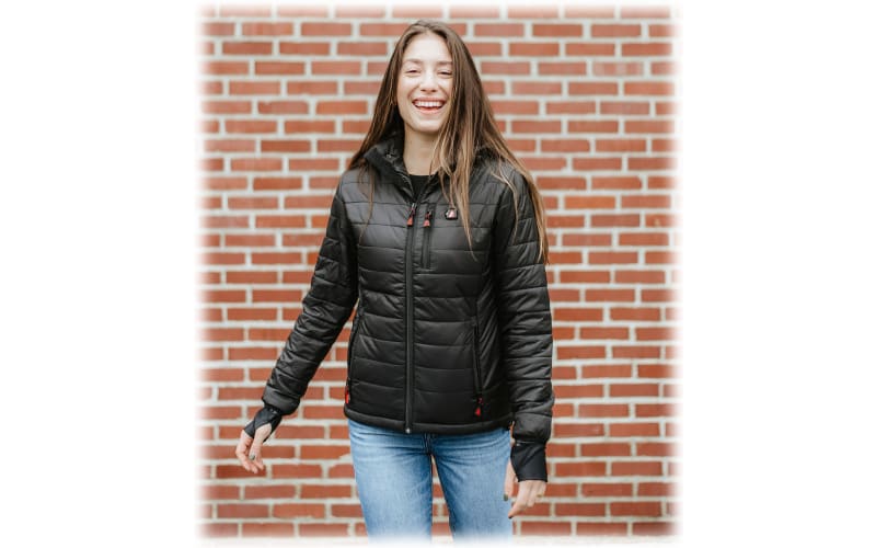 Heated puffer jacket shop