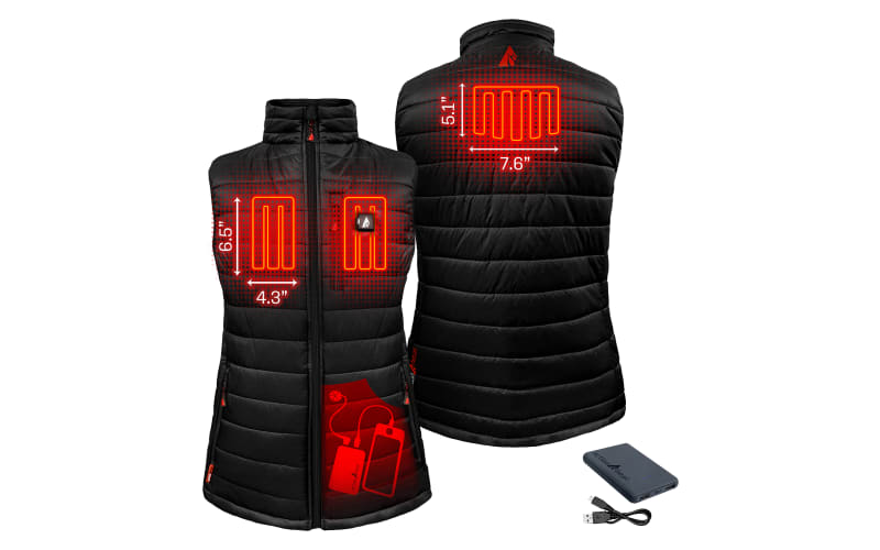 ActionHeat 5V Battery Heated Puffer Vest for Ladies