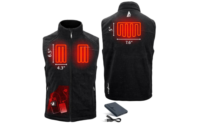 ActionHeat 5V Performance Fleece Battery Heated Vest for Men Cabela s