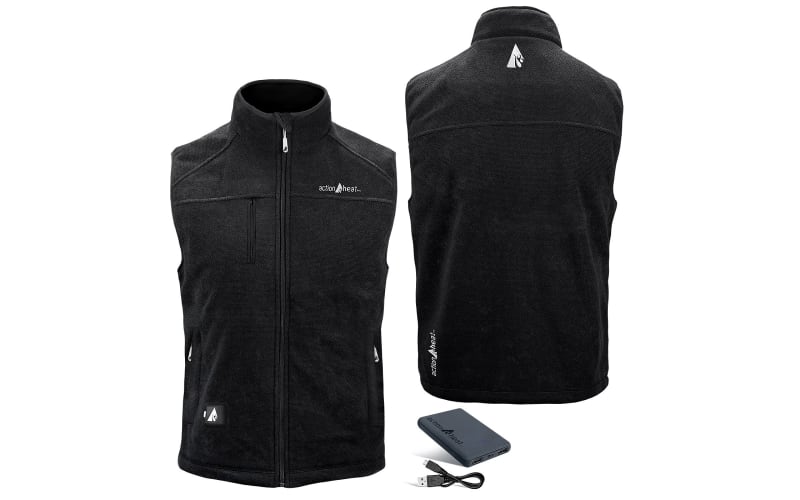 ActionHeat 5V Performance Fleece Battery Heated Vest for Men