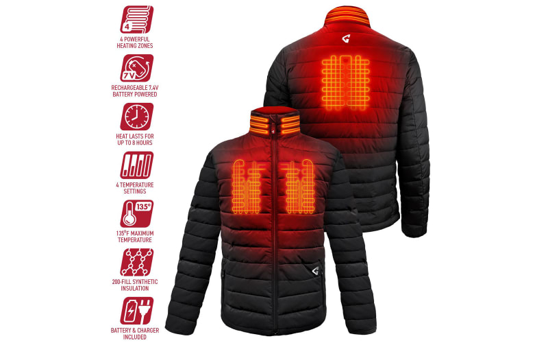 Gerbing 7V Khione Puffer Heated Jacket 2.0 for Men Bass Pro Shops
