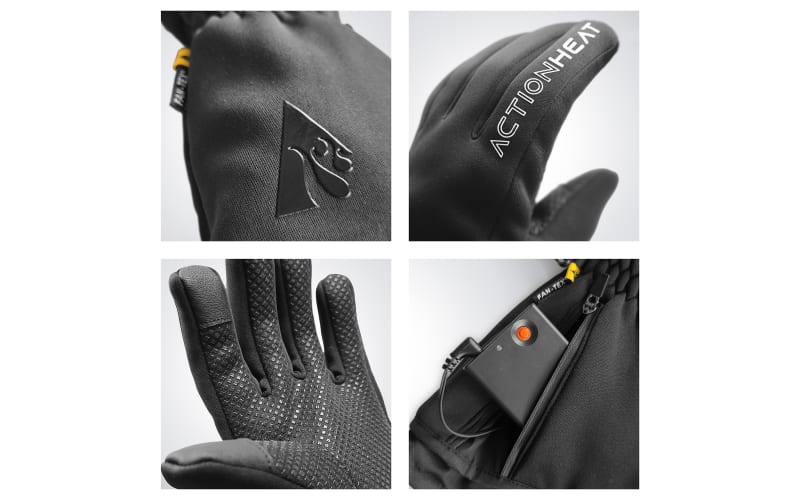 ActionHeat AA Battery Powered Touch Screen Capable Heated Gloves for Ladies Bass Pro Shops