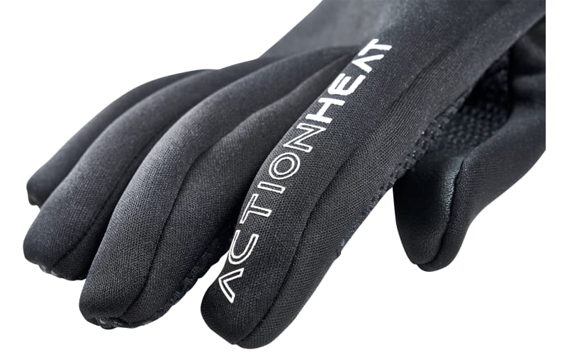 ACTIONHEAT Men's Black AA Battery Heated Gloves AH-GV-AA-01-M