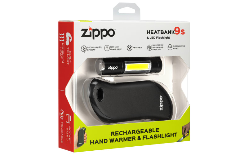 Zippo Heatbank 9s Rechargeable Hand Warmer and Flashlight | Bass