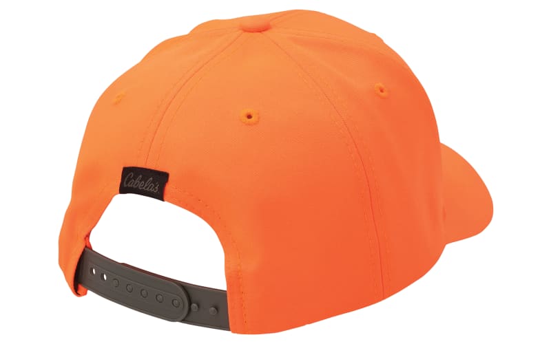 Cabelas Hat Cap Snapback One Size Men Fishing Orange Mesh Cotton Hunting  Outdoor