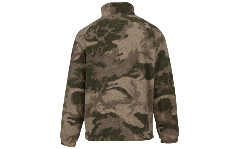 Cabela's Men's Berber Fleece Hybrid Jacket Outfitter Brown Camo Hunting  Jacket