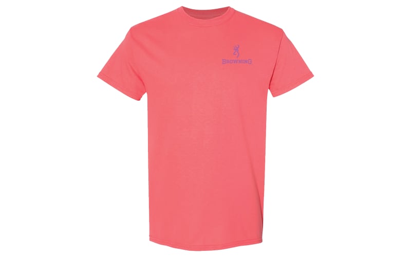 Browning Buckmark Circle Short Sleeve T Shirt for Ladies Bass