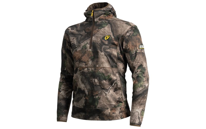Blocker Outdoors Vantage Quarter Zip Long Sleeve Hoodie for Men