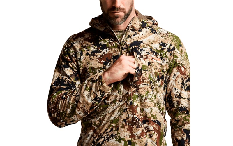 Sitka GORE OPTIFADE Concealment Subalpine Ambient Half Zip Long Sleeve Hoodie for Men