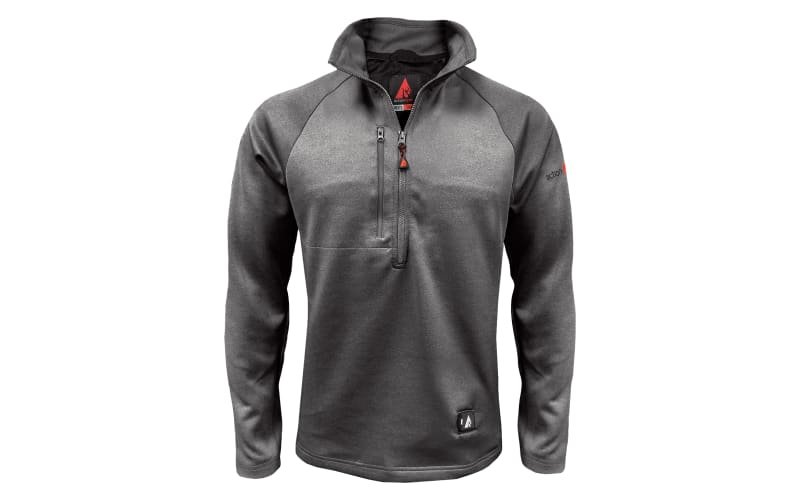 ActionHeat 5V Battery Heated Half-Zip Long-Sleeve Pullover for Men