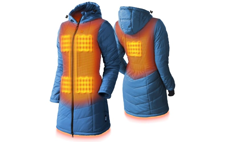 Heated ladies coat clearance