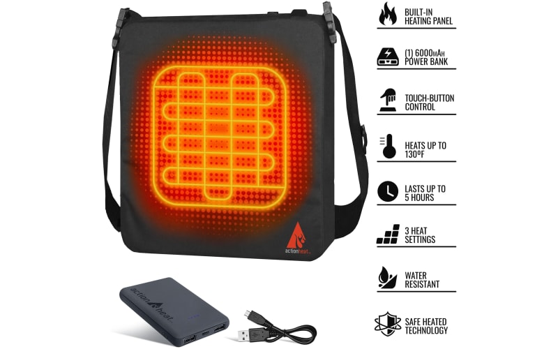 Heated Stadium Seat Cushion Pad Cordless Rechargeable
