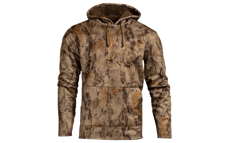 Fleece lined camo hoodie deals