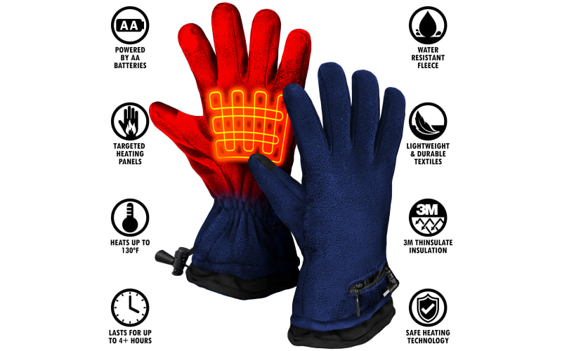 ActionHeat AA Heated Fleece Gloves