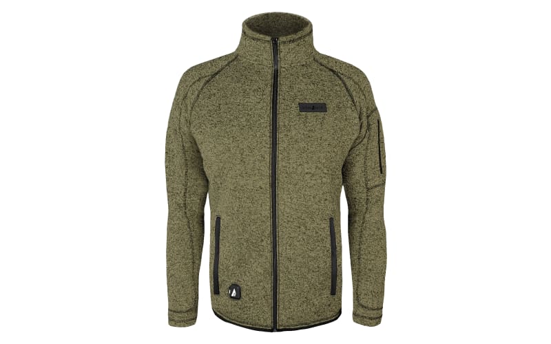 Heated sweater fleece jacket sale