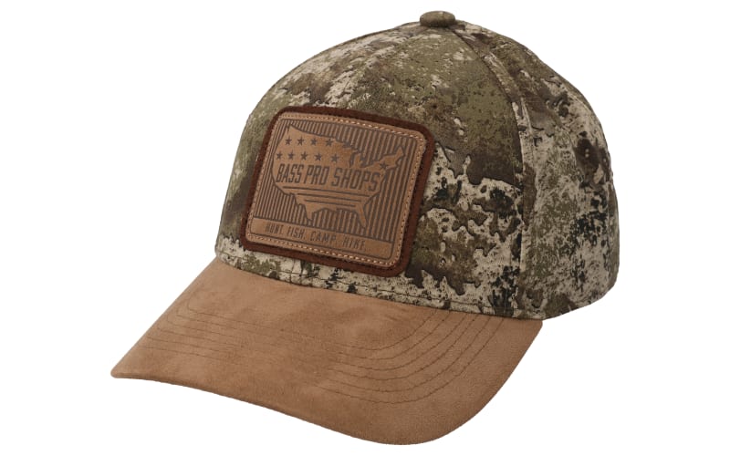 Bass Pro Shops Stacked Leather Patch Cap Mack's Prairie Wings