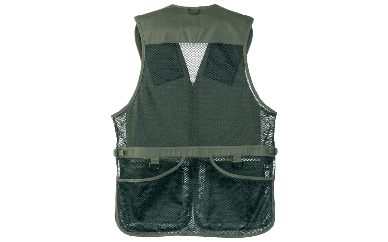 Cabelas Vest Fly Fishing Utility Green Mesh Lightweight Mens Small 