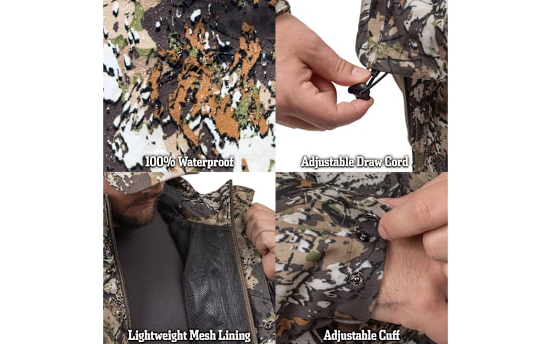 Huntworth Winsted Tricot Waterproof Rain Jacket for Men | Bass Pro