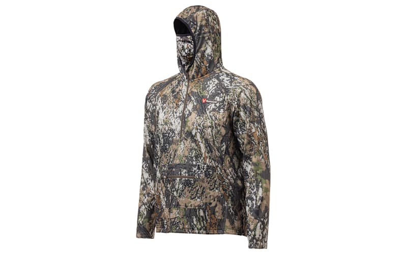 Huntworth Shelton Midweight Half-Zip Hoodie with Built-In Facemask for Men